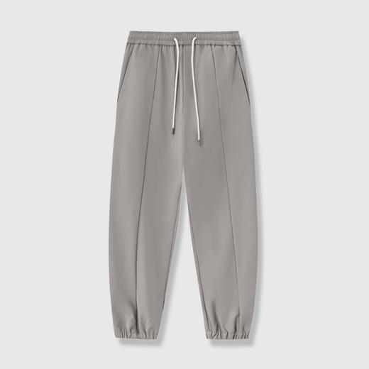 GXG男装25秋季时尚松紧腰系绳简约纯色日常通勤男式束脚休闲裤K&C 商品图2