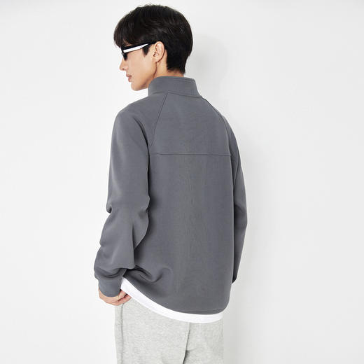 GXG男装秋季时尚潮牌可翻领式半拉链卫衣男式休闲圆领上衣K&C 商品图8
