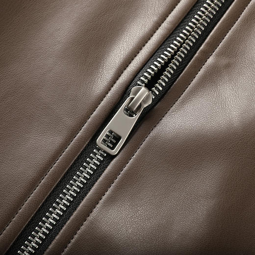 GXG男装【PU皮】25秋季时尚百搭复古简约通勤休闲男式翻领夹克K&C 商品图10