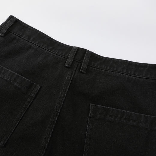 GXG男装25秋季日常通勤简约白色复古水洗直筒休闲男式牛仔长裤K&C 商品图11