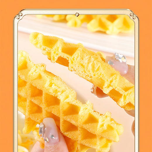 丹夫芝士肉松华夫饼160g 商品图4