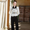 IWY/轻熟风撞色套装女秋冬收腰外套长裤两件套气质通勤职业装C1682+P2357 商品缩略图3