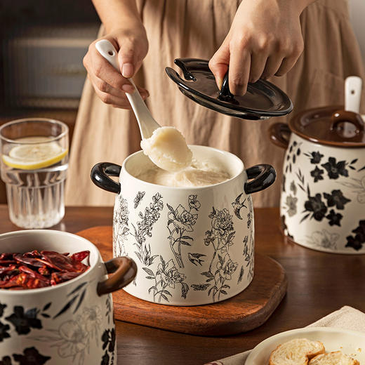 摩登主妇猪油罐家用陶瓷耐高温食品级厨房专用辣椒油泼辣子调料罐 商品图3