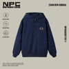 NPC潮牌复古灯芯绒连帽刺绣卫衣半开襟秋冬加绒上衣NP3AST37 商品缩略图0