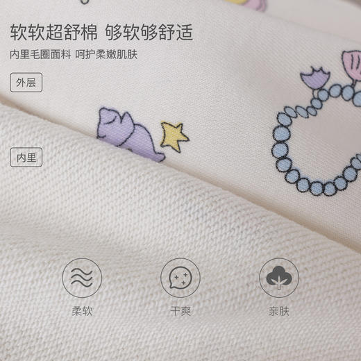 马克珍妮海洋童话女童软糯连帽外套宝宝卫衣2026年春装新款560103 商品图4