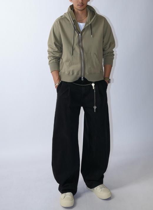 男款双腰拼接牛仔裤长裤he002 商品图2