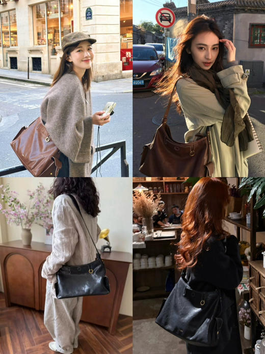 国内代工回货 山下*s循迹hobo女士牛皮包小号 30*13*22cm（售后期签收3天内，不合适及时联系） 商品图7