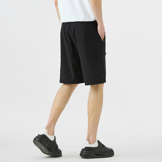 GXG男装25夏季时尚舒适松紧腰轻薄透气五分裤男式直筒休闲短裤K&C 商品图3