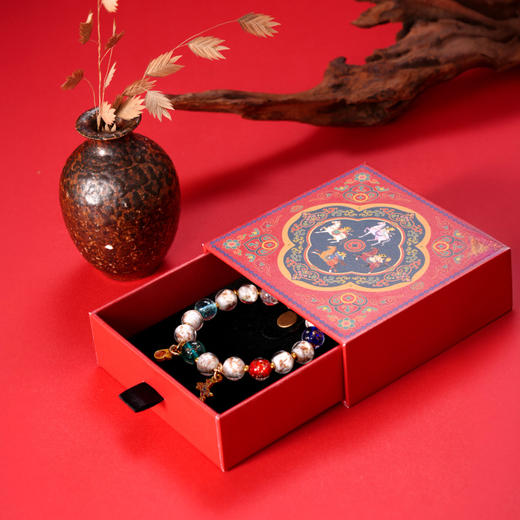 马年团团金箔琉璃手串 商品图1