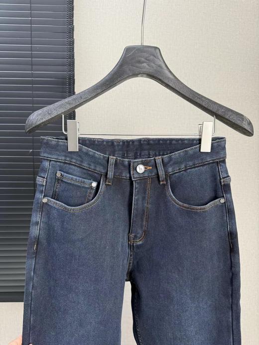 D121555秋冬款时尚休闲商务男士加绒牛仔裤 商品图8