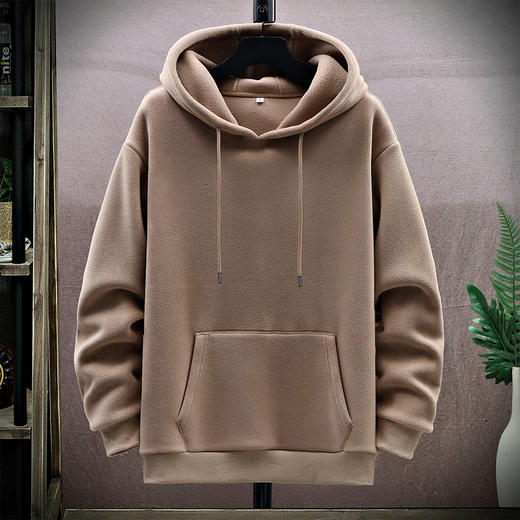 GXG男装冬季经典休闲潮流百搭暖暖绒青少年男式连帽卫衣K&C 商品图2