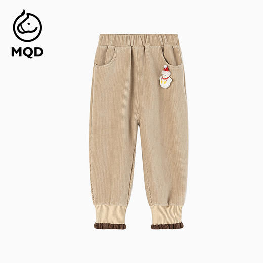 【秒】【MQD】女小童冬季甜美可爱木耳边休闲针织长裤 商品图4
