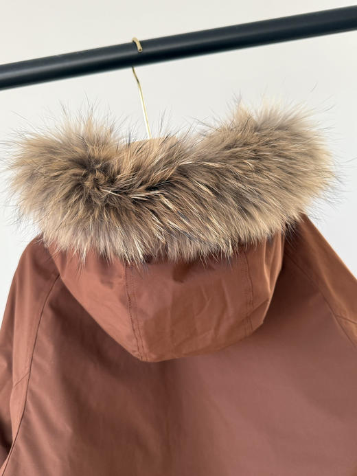 【秒杀价已调 直接拍】HAZZYS 哈吉斯 张晚意同款 毛毛领 中长 工装羽绒服 商品图9