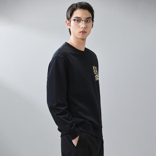 GXG男装【蛇年大吉】25春季生肖本命年新年款男女同款圆领卫衣K&C 商品图4