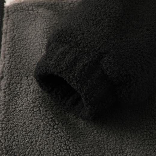 GXG男装25冬季时尚撞色休闲立领夹克加绒保暖仿羊羔绒男式外套K&C 商品图6