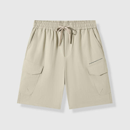 GXG男装【工装口袋】25夏季时尚舒适松紧腰轻薄透气男式五分短裤K&C 商品图2