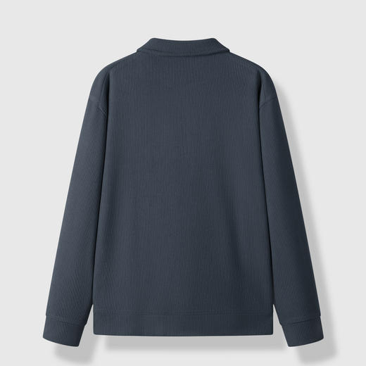 GXG男装秋季简约百搭套头上衣男式半高领拉链户外休闲运动卫衣K&C 商品图3