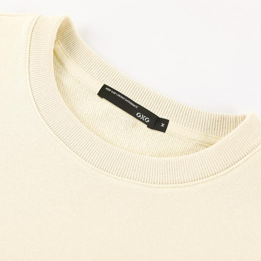 GXG男装秋季简约字母印花男士圆领百搭长袖卫衣K&C 商品图7