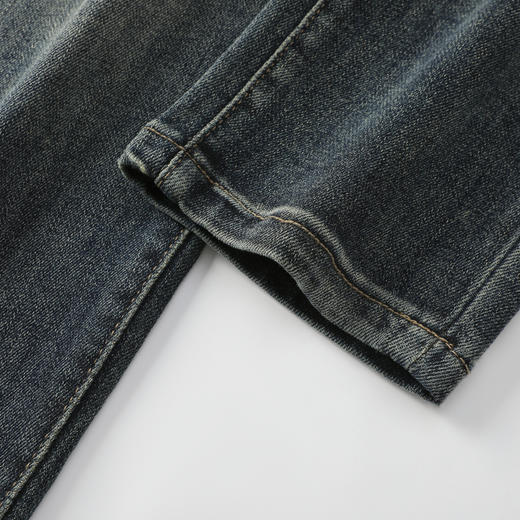 GXG男装25秋季时尚简约复古水洗日常通勤舒适直筒男士牛仔长裤K&C 商品图11