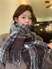 【YW】无忧购“礼物季”高级感新年圣诞复古格子流苏围巾女韩版秋冬保暖氛围感软糯披肩围脖W8416（截单后3-5天发货) 商品缩略图5