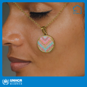 心艺手作：加州粉“努苏姆”项链 Moonshell Gold Nuusum Necklace in Pink