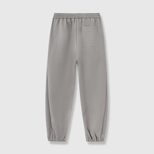 GXG男装25秋季时尚松紧腰系绳简约纯色日常通勤男式束脚休闲裤K&C 商品图3