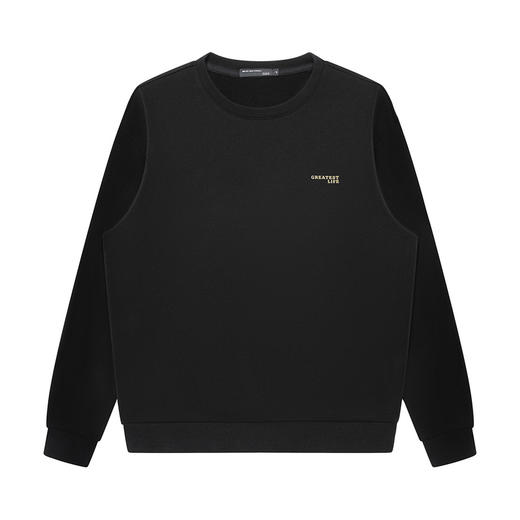 GXG男装【100%棉】25秋季潮流后背印花简约舒适休闲男式圆领卫衣K&C 商品图1