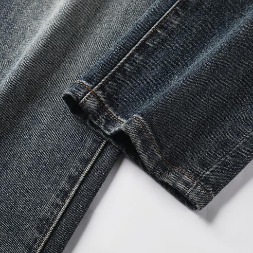 GXG男装25秋季简约纯色基础百搭牛仔裤休闲时尚亲肤男式锥形版裤K&C 商品图13