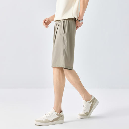 GXG男装25夏季时尚隐形拉链五分运动裤宽松直筒男式休闲短裤K&C 商品图9