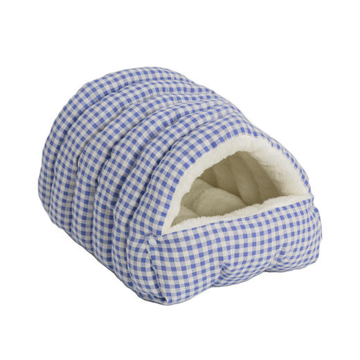 宠物格子睡袋窝 加厚半封闭式猫窝狗窝 睡垫批发 商品图4