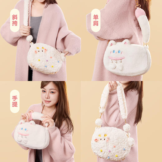 【故宫包袋】小福猫小吉羊可爱毛绒包斜挎新年本命年生日礼物女生 商品图5