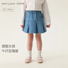 马克珍妮甜酷女孩女童牛仔百褶裙 宝宝裙子半身裙春装新款560152 商品缩略图0