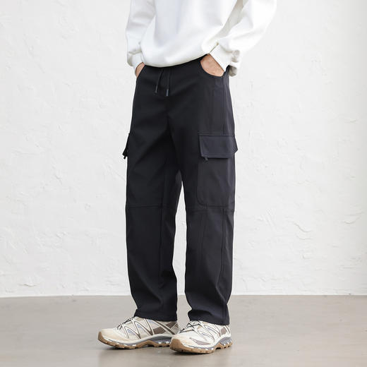 GXG男装【立体大贴袋】25秋季弹力松紧腰运动男式工装直筒休闲裤K&C 商品图1