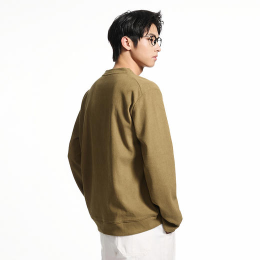 GXG男装【细腻亲肤】秋季时尚简约罗纹肌理圆领男式休闲卫衣K&C 商品图8