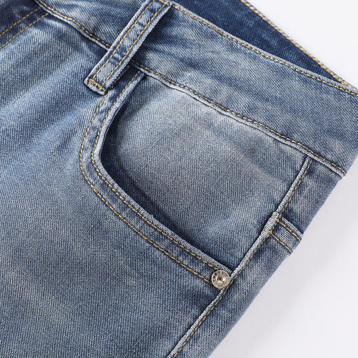 GXG男装【含莱赛尔】25夏季经典水洗凉感透气锥型版男式牛仔长裤K&C 商品图9