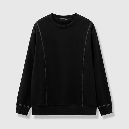 GXG男装25秋季潮流时尚休闲圆领套头宽松百搭男式运动长袖卫衣K&C 商品图2