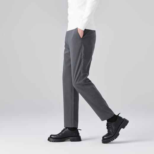 GXG男装秋季时尚百搭舒适微弹商务通勤男士休闲直筒长裤K&C 商品图7