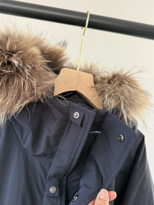 【秒杀价已调 直接拍】HAZZYS 哈吉斯 张晚意同款 毛毛领 中长 工装羽绒服 商品图13