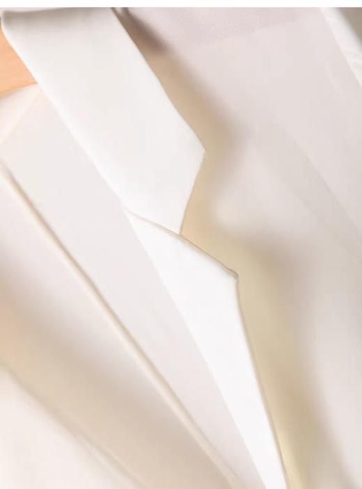 「断码清仓」七分袖白色真丝小西装外套 XL码 ZFYY211 商品图3