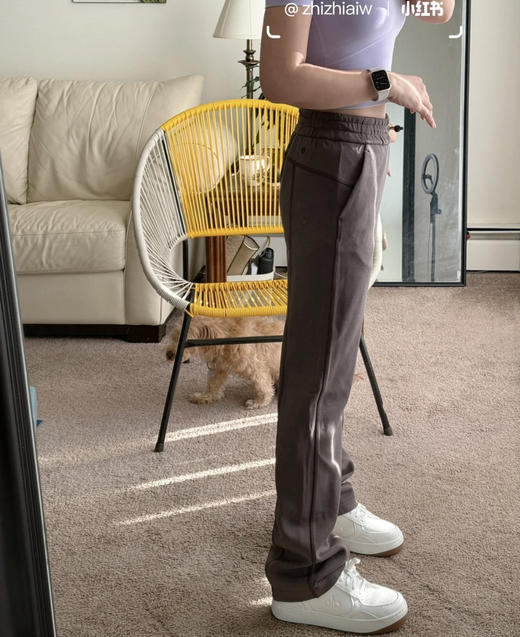 越南产原单正品Lulu Softstreme女士加绒高腰直筒裤121502 商品图9