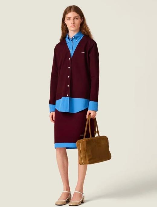 女款假两件拼接针织衫开衫ho017 商品图3