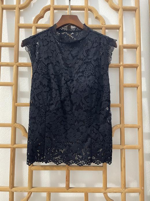 「断码清仓」纯棉罩杯带胸垫无袖蕾丝背心打底衫 XL码 ZFYY219 商品图0