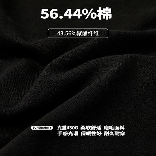 NPC潮牌运动系列重磅430G刺绣橄榄枝花卉圆领卫衣男新款NP47ST03 商品图4
