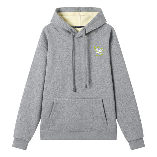 GXG男装25冬季创意三角标图案时尚连帽日常通勤加绒保暖男式卫衣K&C 商品图3