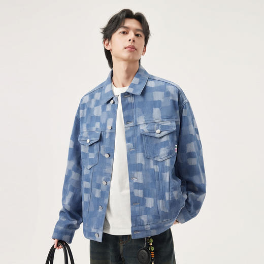 gxg.jeans男装  春季  百搭翻领牛仔夹克JFX1E801041 商品图2