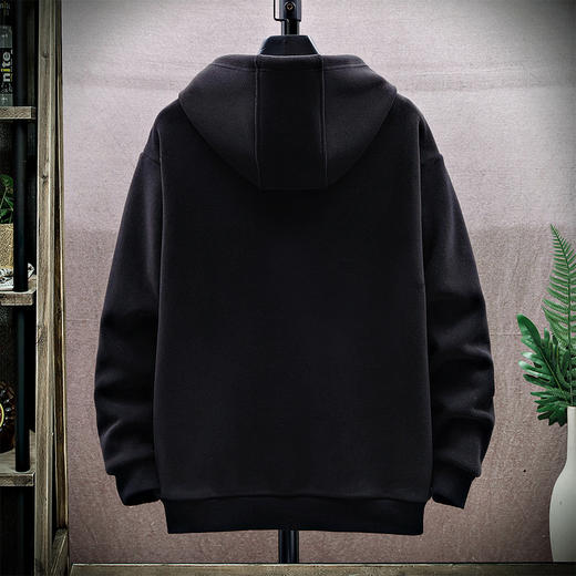 GXG男装冬季经典休闲潮流百搭暖暖绒青少年男式连帽卫衣K&C 商品图5