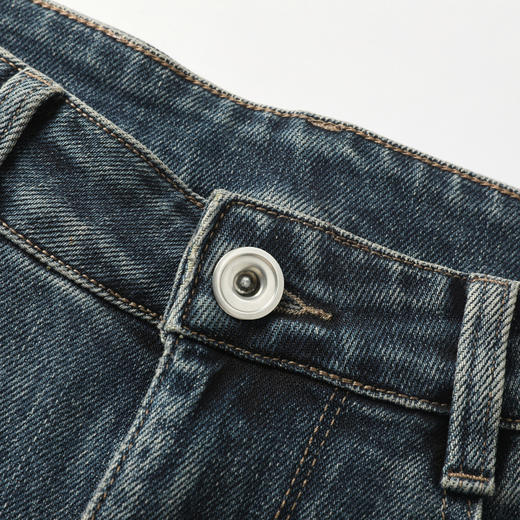 GXG男装25秋季时尚百搭日常通勤复古水洗弹力舒适男士锥形牛仔裤K&C 商品图8