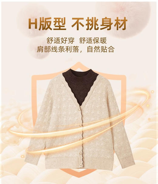 【俏墨冬装假两件中老年针织衫】👩这款妈妈装就是好的礼物🎁 ✅款式气质温柔，洋气百搭！ ✅宽松版型，遮肉包容性强，上身利落有型！-MMTYS 商品图3