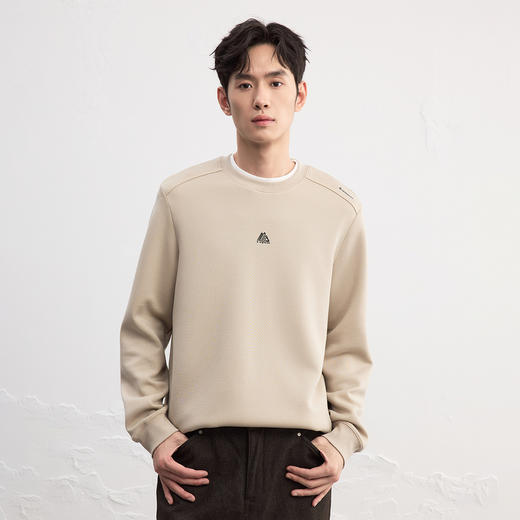 GXG男装【莫代尔】25秋季经典简约百搭宽松圆领休闲男式卫衣K&C 商品图5