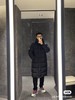 D121593哑光雾面长款情侣款羽绒服夹克外套 商品缩略图9